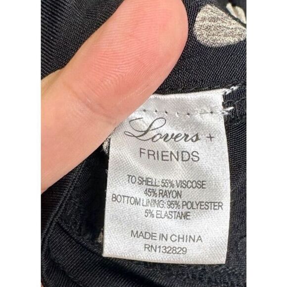 Lovers + Friends Bodysuit Cami Polka-dot Size Extra Small in Black‎ - Picture 8 of 9